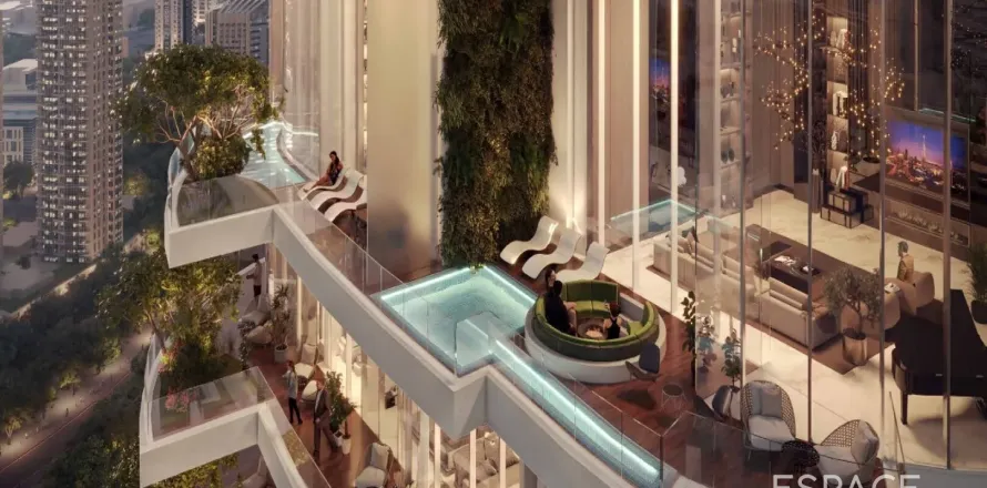 Квартира в CANAL HEIGHTS в Бизнес-Бэе, Дубай, 2 спальни, 126м², № 62882