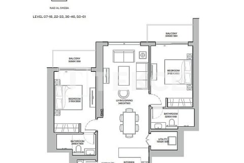 Apartment in Meydan, Dubai 2 bedrooms, 108 sq.m. № 31703 - photo 3