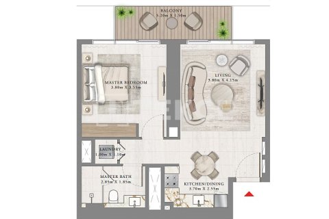 Apartment in Dubai Harbour, Dubai 2 bedrooms, 128 sq.m. № 8959 - photo 9