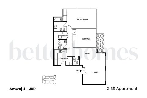 Apartment in Jumeirah Beach Residence, Dubai 2 bedrooms, 118.59 sq.m. № 142127 - photo 13