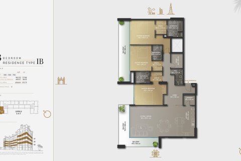 Apartment in Olaia Residences in Palm Jumeirah 1 bedroom, 79 sq.m. № 103880 - photo 18
