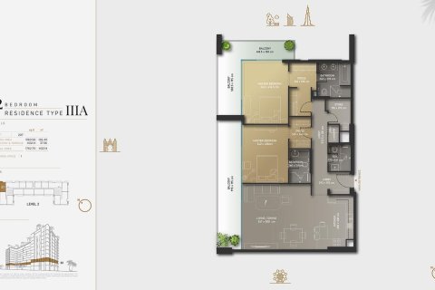 Apartment in Olaia Residences in Palm Jumeirah 1 bedroom, 79 sq.m. № 103880 - photo 17