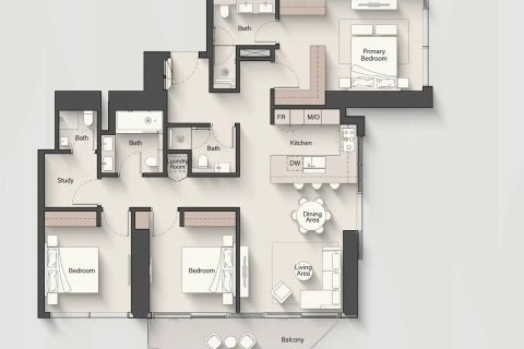 Apartment in Eltiera Views in Jumeirah Lake Towers, Dubai 1 bedroom, 78 sq.m. № 103886 - photo 8
