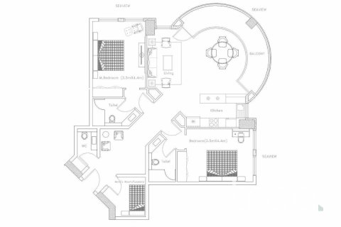 Appartement à Dubai Marina, Dubai, 2 chambres, 135.36 m², № 124808 - photo 20