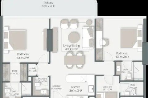 Apartment in Meydan, Dubai 1 bedroom, 73 sq.m. № 103472 - photo 4