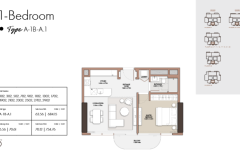 Apartamento en Dubai Design District, Dubai, 1 dormitorio, 80 m², № 103474 - foto 5