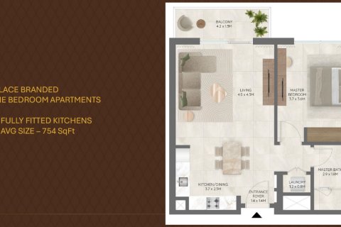 Appartement à Dubai Hills Estate, Dubai, 1 chambre, 67 m², № 6042 - photo 15