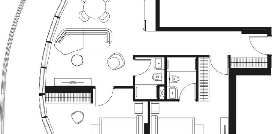 Квартира в Trussardi phase 2 в Джабаль-Али, 2 спальни, 168.43м², № 31466