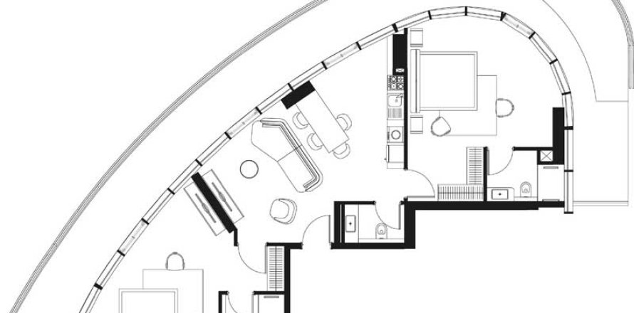 Квартира в Trussardi phase 2 в Джабаль-Али, 2 спальни, 176.79м², № 31465