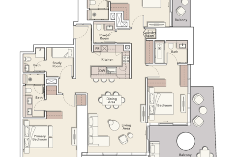 Apartamento en Dubai, estudio, 48 m², № 92696 - foto 10