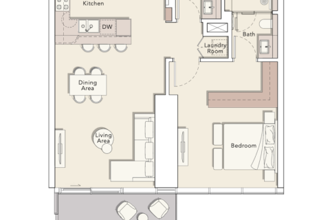 Apartamento en Dubai, estudio, 48 m², № 92696 - foto 8