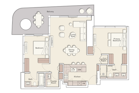 Apartamento en Dubai, estudio, 48 m², № 92696 - foto 9