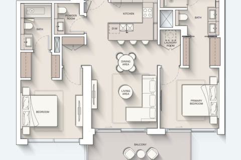 Appartement à Dubai, 1 chambre, 75 m², № 92697 - photo 8