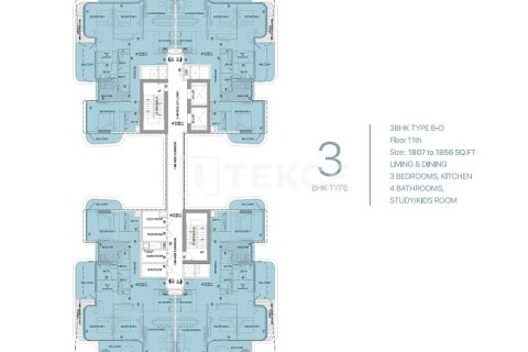 شقة في دبي 3 غرف نوم, 168 م² رقم 84532 - صورة 28