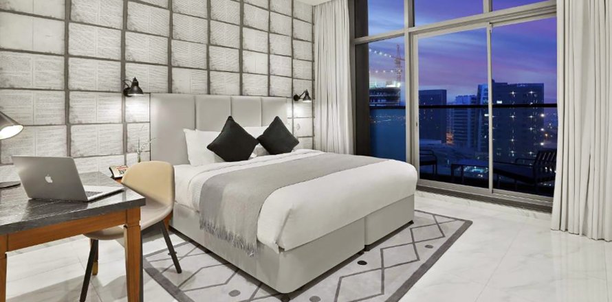 Квартира в THE ATRIA в Бизнес-Бэе, Дубай, 1 спальня, 74.42м², № 30331