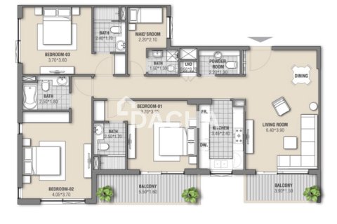 Appartement à Al Furjan, Dubai, 3 chambres, 145 m², № 133248 - photo 2