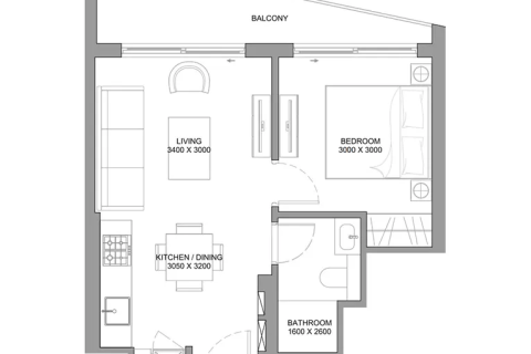 Apartment in Dubai 1 bedroom, 48 sq.m. № 103534 - photo 3