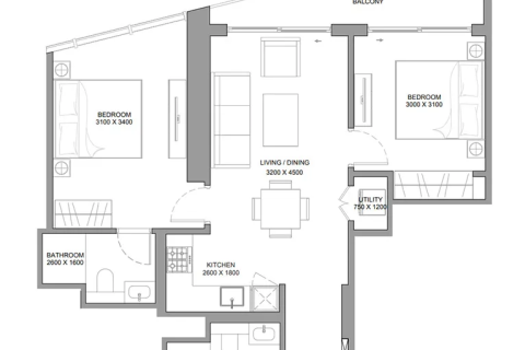 Apartment in Dubai 1 bedroom, 48 sq.m. № 103534 - photo 2