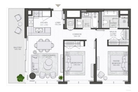 Apartment in City Walk, Dubai 1 bedroom, 78 sq.m. № 104030 - photo 4