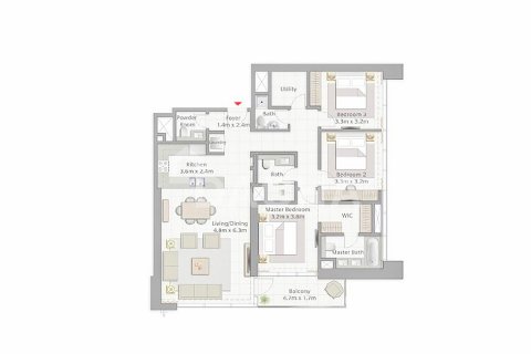 Apartamento en Dubai Creek Harbour (The Lagoons), Dubai, 3 dormitorios, 137 m², № 105331 - foto 13
