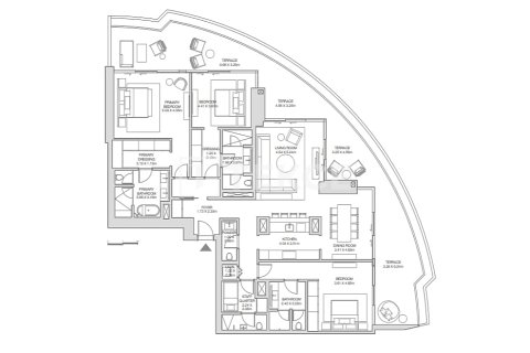 Apartment in Dubai Harbour, Dubai 4 bedrooms, 960 sq.m. № 95383 - photo 14