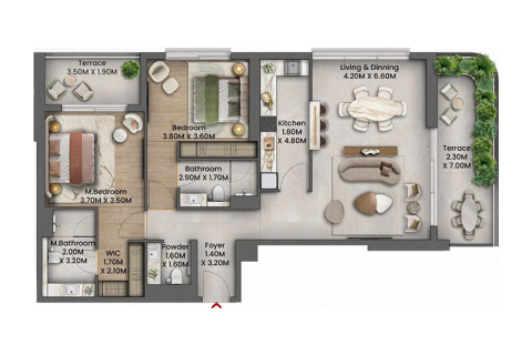 Appartement à Maritime City, Dubai, 1 chambre, 71 m², № 92552 - photo 6