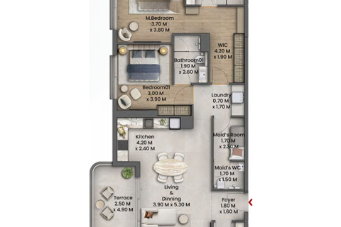 Appartement à Maritime City, Dubai, 1 chambre, 71 m², № 92552 - photo 7