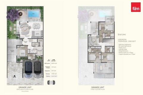 Adosado en Dubai, 4 dormitorios, 288.2 m², № 119182 - foto 19