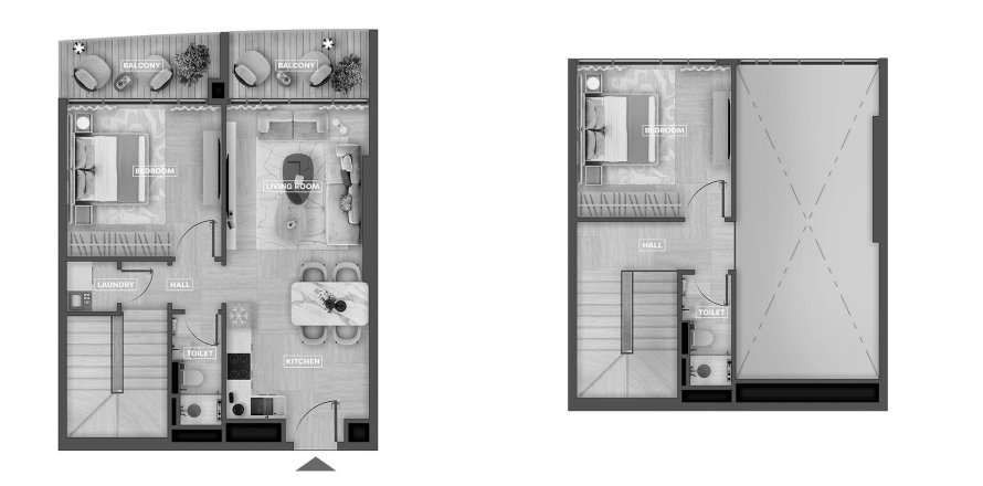 Квартира в SkyHills Astra в Al Barsha South, Аль-Барша, Дубай, 3 спальни, 103.9м², № 31415