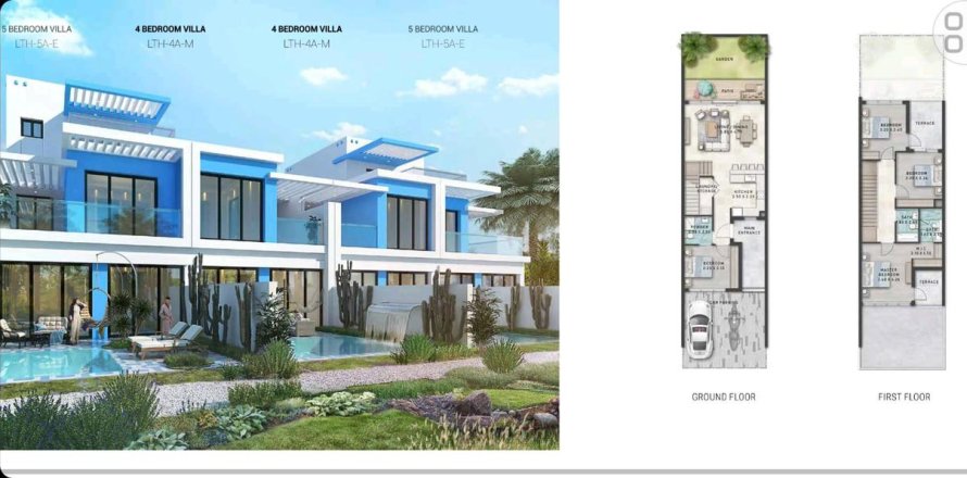 Maison de ville à Dubai, 4 chambres, 214 m², № 31019