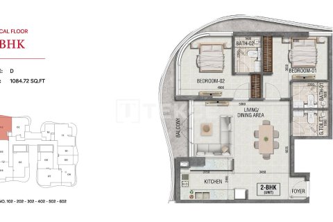 Apartment in Dubai 1 bedroom, 70 sq.m. № 124477 - photo 21