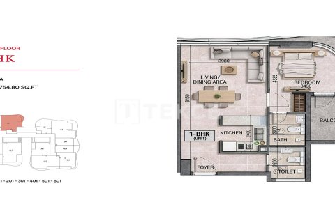 Apartment in Dubai 1 bedroom, 70 sq.m. № 124477 - photo 18