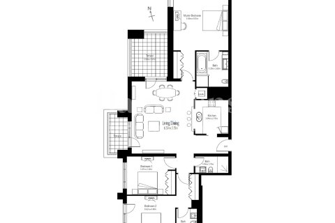 Снять в аренду квартиру в Даунтаун Дубай (Даунтаун Бурдж Дубай), Дубай: 3 спальни, 155.01980386м², № 63804 - фото 14