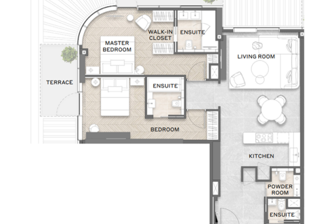 Apartment in Dubai 1 bedroom, 76 sq.m. № 92257 - photo 5