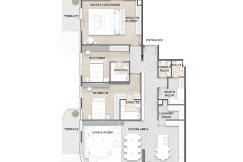Apartment in Dubai 1 bedroom, 76 sq.m. № 92257 - photo 7
