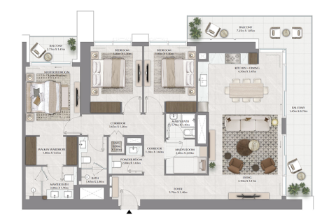 Apartment in Dubai Creek Harbour (The Lagoons), Dubai 1 bedroom, 71 sq.m. № 92251 - photo 6