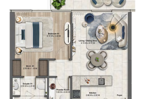 Apartment in Maritime City, Dubai 1 bedroom № 92252 - photo 8