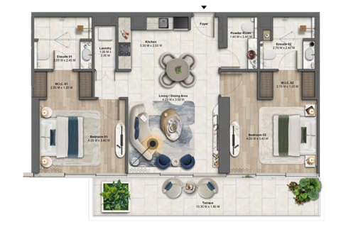 Apartment in Maritime City, Dubai 1 bedroom № 92252 - photo 9