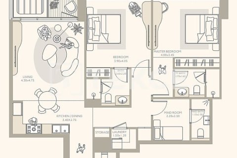 Appartement à Dubai, 1 chambre, 75 m², № 100492 - photo 14