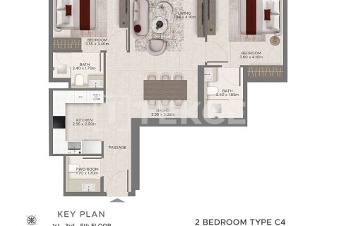 Apartment in Dubai 2 bedrooms, 101 sq.m. № 111505 - photo 3