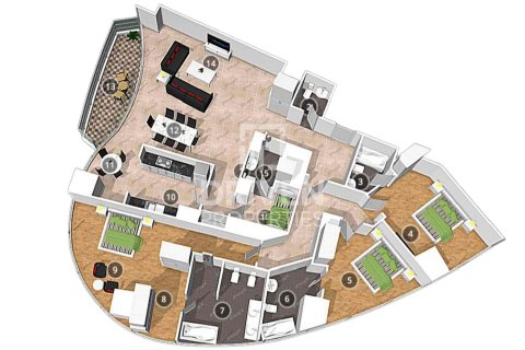 شقة في The Address Sky View Towers, وسط مدينة دبي, دبي 3 غرف نوم, 188 م² رقم 86826 - صورة 16