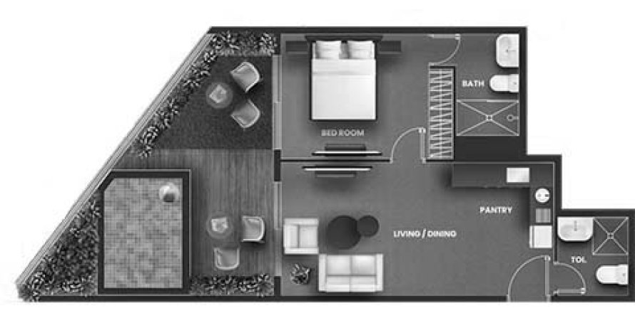 Apartment in VINCITORE AQUA FLORA in Dubai Science Park, Dubai 1 bedroom, 74.9 sq.m. № 31274