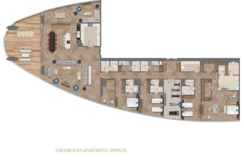 Apartment in JUMEIRAH LIVING BUSINESS BAY in Business Bay 2 bedrooms, 190 sq.m. № 103946 - photo 10