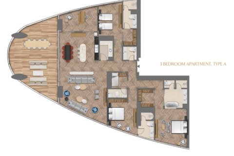 Apartment in JUMEIRAH LIVING BUSINESS BAY in Business Bay 2 bedrooms, 190 sq.m. № 103946 - photo 11