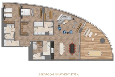 Apartment in JUMEIRAH LIVING BUSINESS BAY in Business Bay 2 bedrooms, 190 sq.m. № 103946 - photo 2