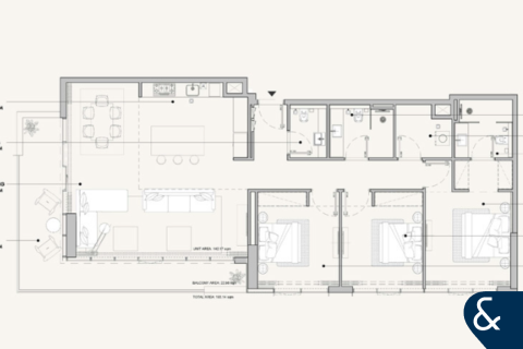 Apartamento en Al Furjan, Dubai, 3 dormitorios, 165 m², № 78682 - foto 6