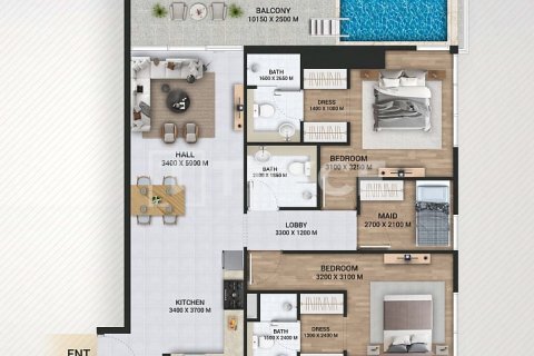 Duplex in Dubai 3 bedrooms, 249 sq.m. № 139566 - photo 11