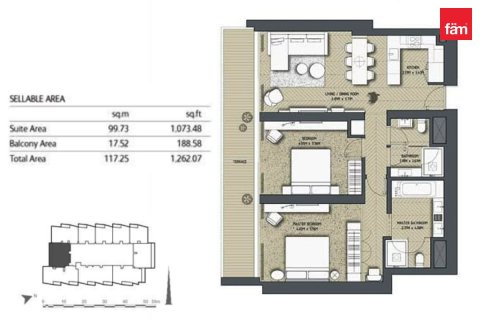 Apartment in Dubai 2 bedrooms, 117.4 sq.m. № 135253 - photo 2