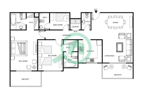 Apartment in Al Furjan, Dubai 2 bedrooms, 138.2 sq.m. № 115431 - photo 11