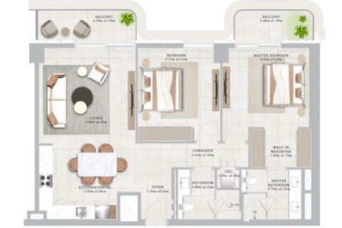 Appartement à Mina Rashid, Dubai, 2 chambres, 116.35 m², № 138899 - photo 12